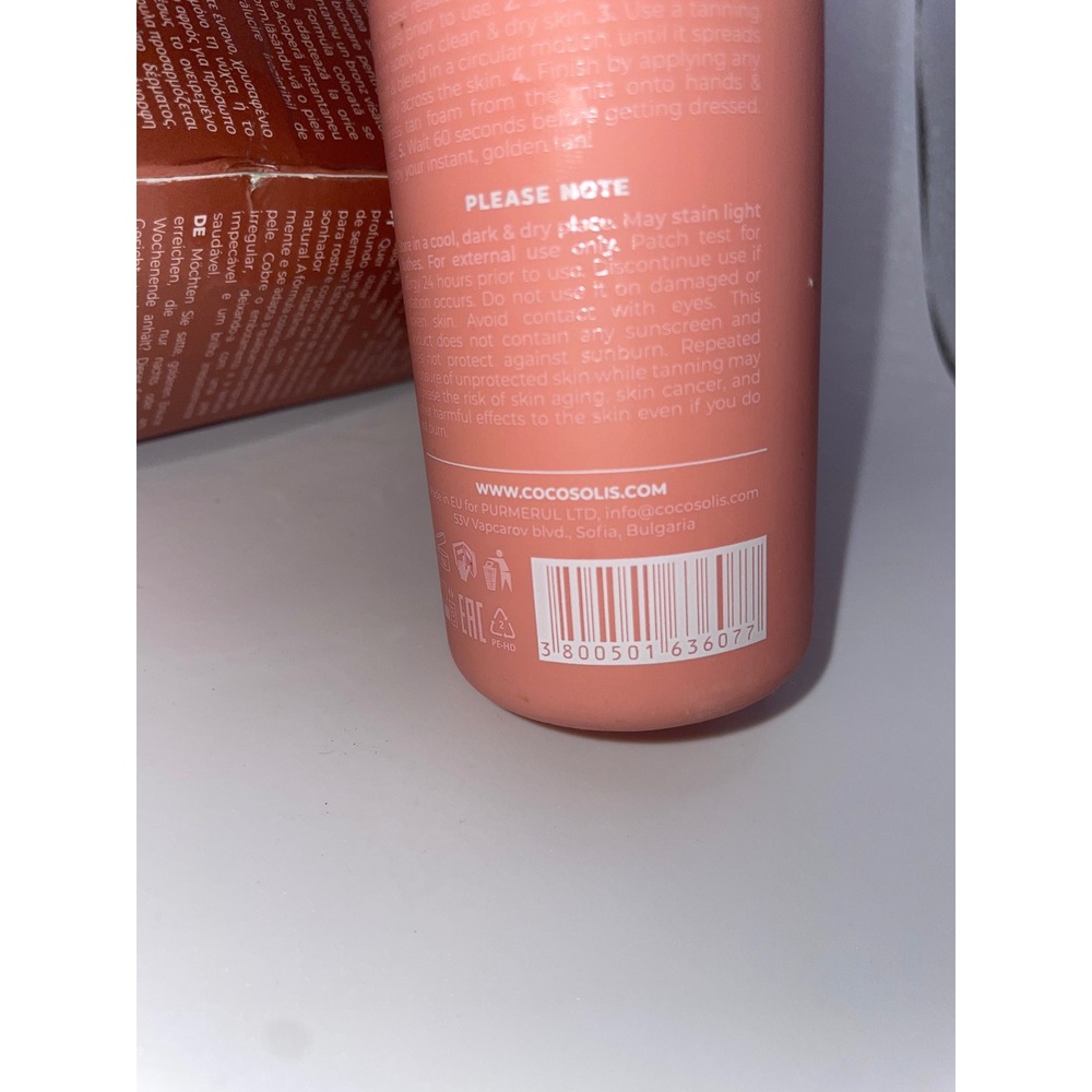 Cocosolis Solis Instant Weekend Tan Foam 200ml 6.7 Fl Oz Natural Glow - Picture 6 of 8